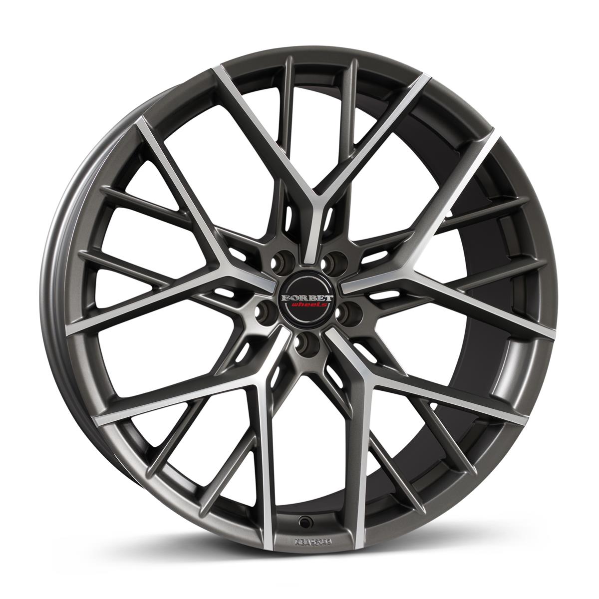 BY titan polished matt 8x18 5x108 ET45 CB72,6 60° 740 kg 497654