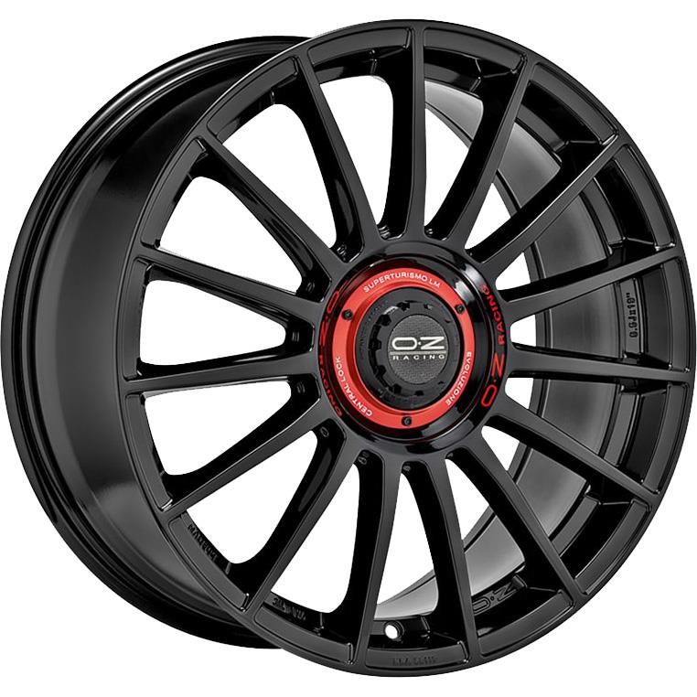 Superturismo Evoluzione Gloss Black + Red Lettering 8x18 5x112 ET35 CB75,0 R12 690 kg W01854205EM4