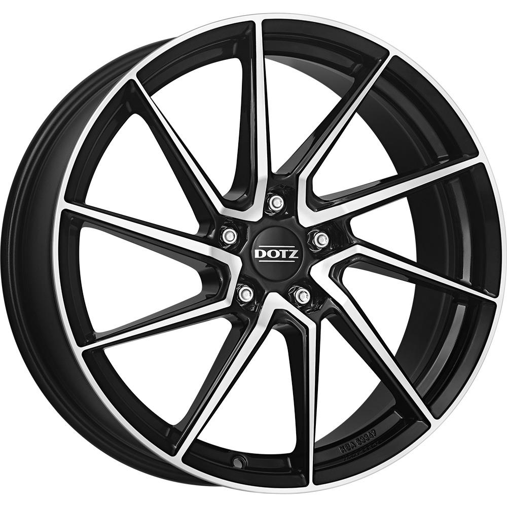 Spa dark Black/polished 7,5x17 5x100 ET35 CB60,1 60° 650 kg OSA76BP35