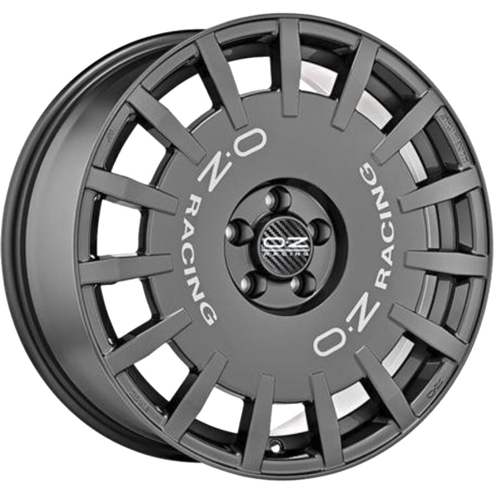 Rally Racing Van Dark Graphite Silver Lettering 8x18 5x112 ET45 CB66.6 R14 860 kg W01A12001T9