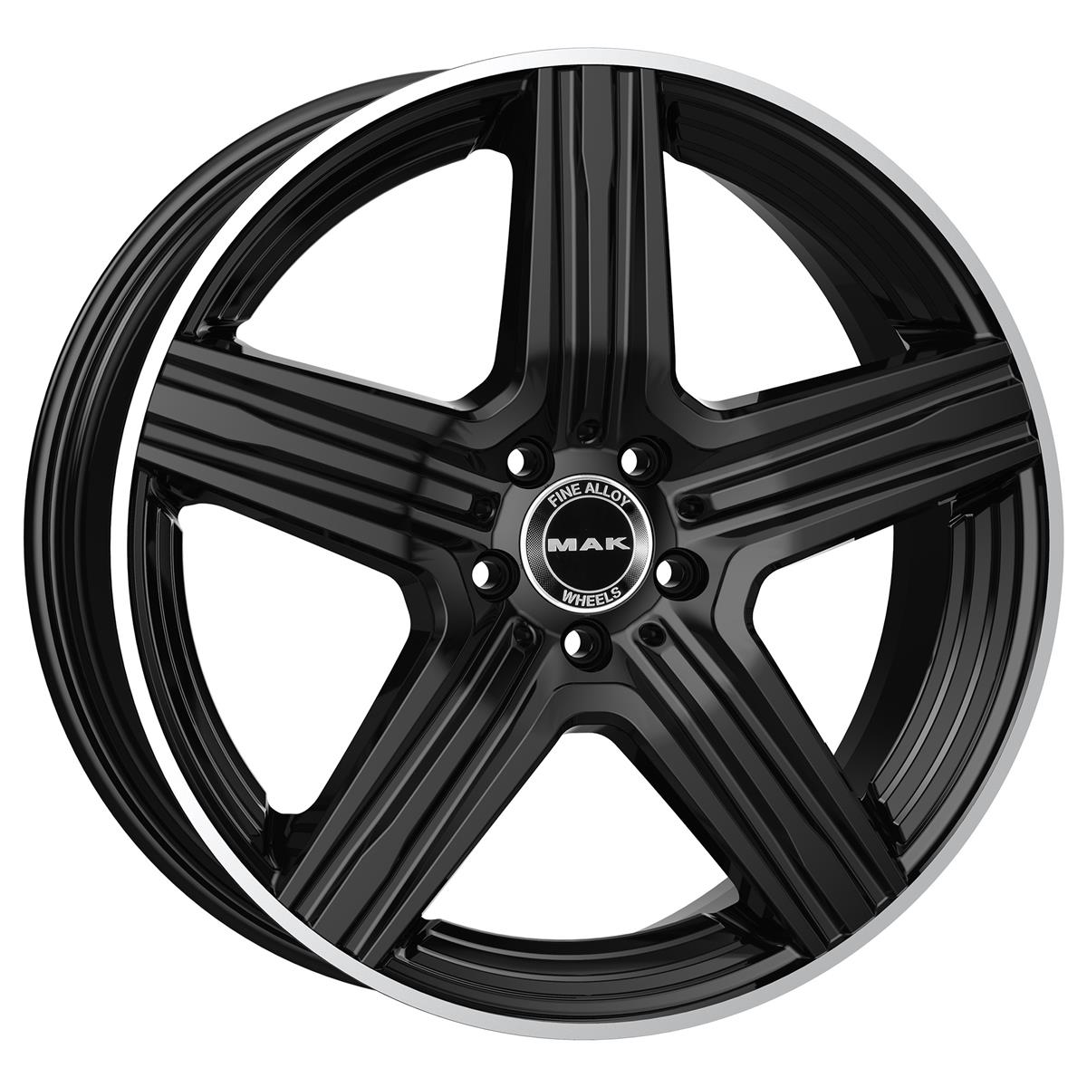 Lewis Gloss Black Mirror Ring 10x21 5x112 ET52 CB66,6 (Long Bolt) R14 1050 kg F1021EWGL52WS4Y