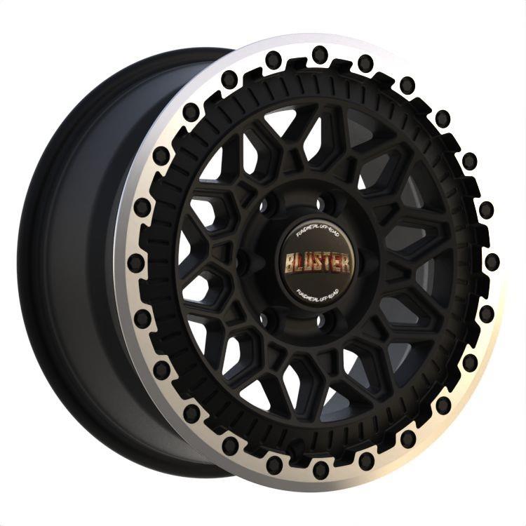 Bluster Matt Black Machined Lip 8,5x17 6x130 ET40 CB84,1 R14 1250 kg RF19391