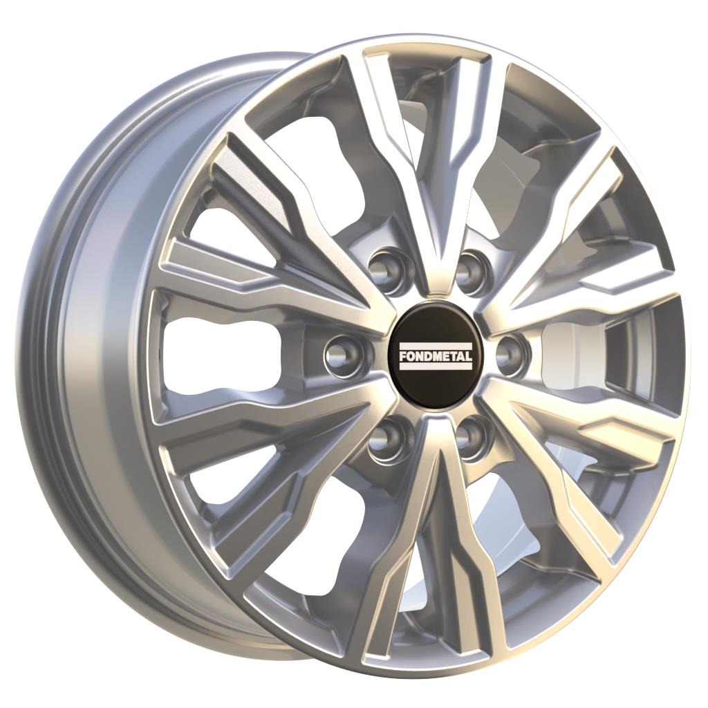 PRO2 Glossy Silver 7x17 6x120 ET48 CB74,5 60° 1250 kg RF19902