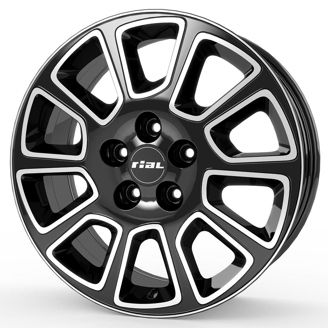 Transporter 2 diamond-black frontpolished 7x17 5x114.3 ET45 CB66,1 60° 1000 kg TP2-70745TP13-1